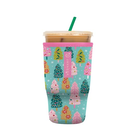 Sok It JavaSok Iced Coffee & Cold Soda Insulated Neoprene Cup Sleeve (Winter Magic, Large: 30-32oz)