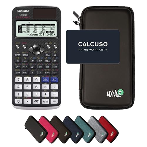 Calcuso Economy Package: Casio FX-991EX + WYNGS Protective Case Black + Extended Warranty from Calcuso