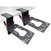 HTLAKIKJ 2 Set Hotas Desk Mount for Flight Simulator Controls – Compatible with Thrustmaster Sol R2/R1, Hotas 4/X/One/Stick X/T-16000M Flight Throttle and Joystick Hotas Flight Sim Controller Holder