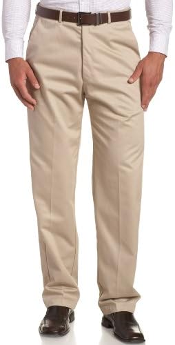 No Iron Flat Front Pant 