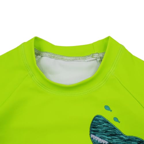 Image of Boys Two Piece Rash Guard Swimsuits Kids Long Sleeve Sunsuit Swimwear Sets