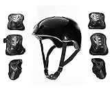 KIT CAPACETE ESPORTIVO COM ACESSÓRIOS DE PROTEÇÃO