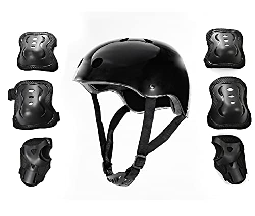 KIT CAPACETE ESPORTIVO COM ACESSÓRIOS DE PROTEÇÃO