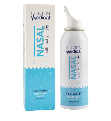 Quinton Medical - Quinton Medical Nasal Health Baby, Spray Nasal Infantil 100% Natural, 9 g/l de Sales Marinas, Higiene Nasal y Congestión Nasal, 100 ml