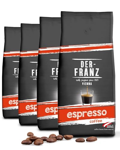 Der-Franz Espresso Kaffee ganze Bohne 4 x 1000 g