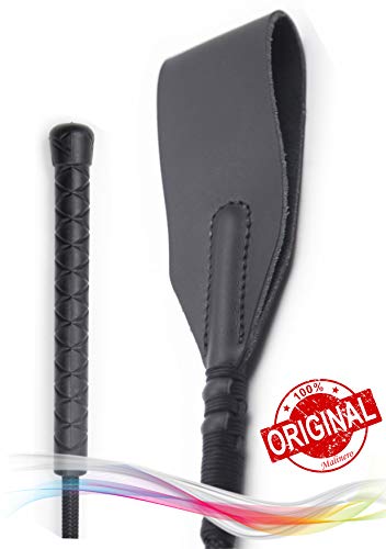 Black Riding Crop / Whip for Horse - English Riding Crop - Leather