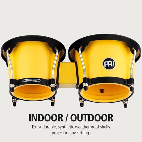 Image of Meinl Percussion Bongo Drum Set with Durable Synthetic All-Weather Shells, Journey Series aa‚¬a€ NOT Made in China aa‚¬a€ Natural Buffalo Skin Heads, 2-Year Warranty (HB50IY)