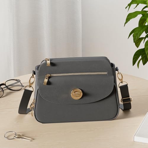 Image of Baggallini Calais Crossbody Bags for Women 10x7 Lightweight Water-Resistant Travel Purse, RFID & Interior Organization