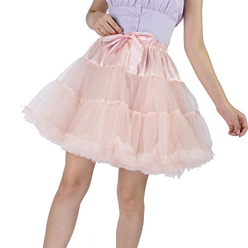 Image of Tutu Skirt as Well as Petticoat above Knee Underskirt Tulle Crinoline slip