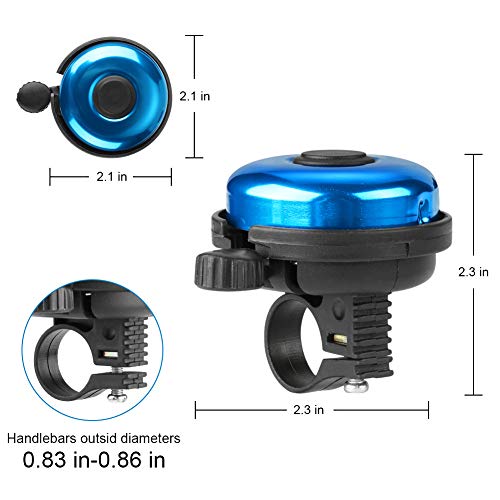 image for Accmor Classic Bike Bell, Aluminum Bicycle Bell, Loud Crisp Clear Soun