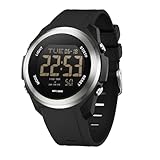 Design ultra-léger de montre numérique — Montre minimaliste, ultra-légère avec un cadran simple, seulement 48 g (1,69 oz). Parfaite pour un usage quotidien. Le design fin et ajusté est élégant et discret, idéal pour les femmes, les adolescents et les jeunes filles.