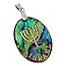 Treasure4U-Store Abalone Shell Israel Pendant 7 Branch Menorah Women Men Jerusalem Jewelry Holy Land Gift