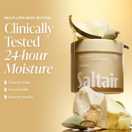 Image of Saltair Multi-Lipid Body Butter | Shea Soleil Hydrating Cream | 10 oz
