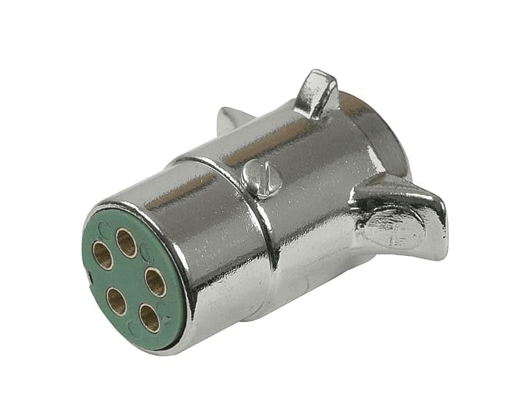11501 11-501 Plated 5-Way Trailer Connector Plug - Trailer End 11-501