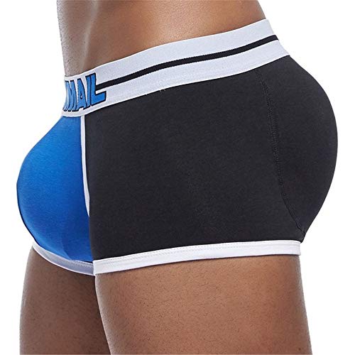 JOCKMAIL Men Underwear Boxer Sexy Bulge Front + Back Buttocks Double Removable Push Up Cup3