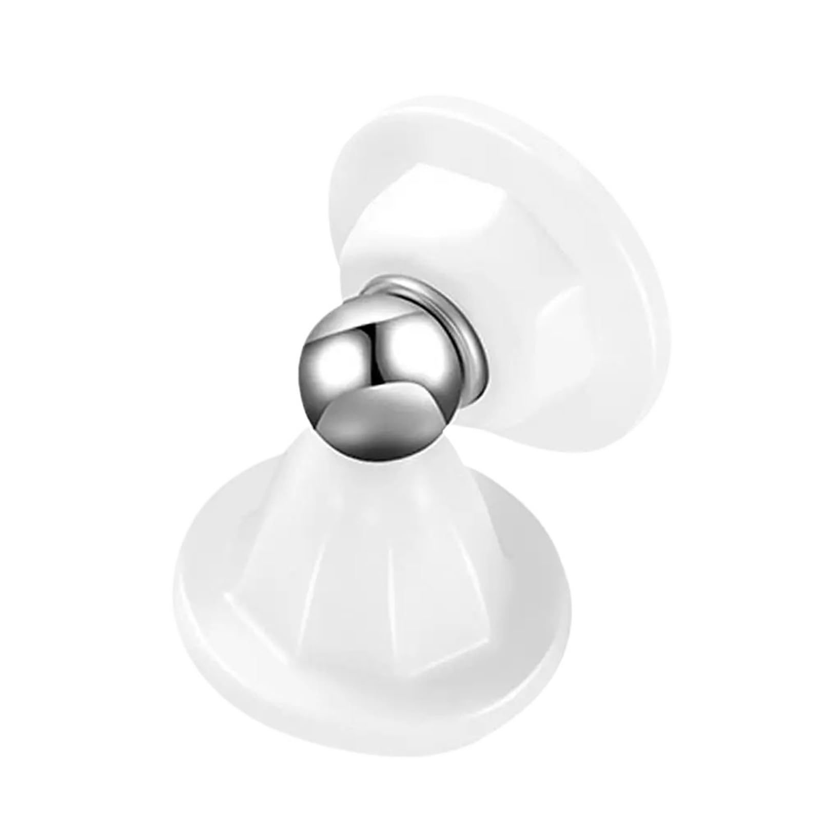 Fjixuo White 2Pcs Door Suction Stopper Holder Keep Open Magnetic Stops For Wall For Floor Small For Home, Office(White)