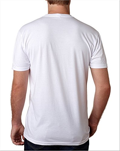 Next Level Apparel Men's CVC Crewneck Jersey T-Shirt, Wht, Medium4