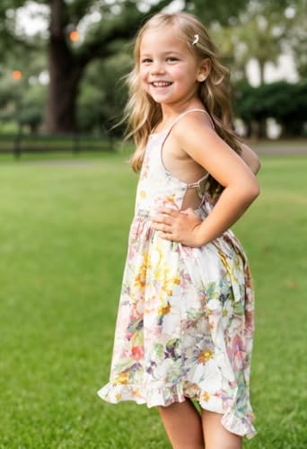 Image of Angel&tribe Girl Long Sleeve Printed Dress Casual T-Shirt Nightgown Cartoon Dinosaur 100% Cotton