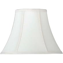 Cal Lighting SH-1062 9-Inch Side Bell Stretched Faux Silk Shade