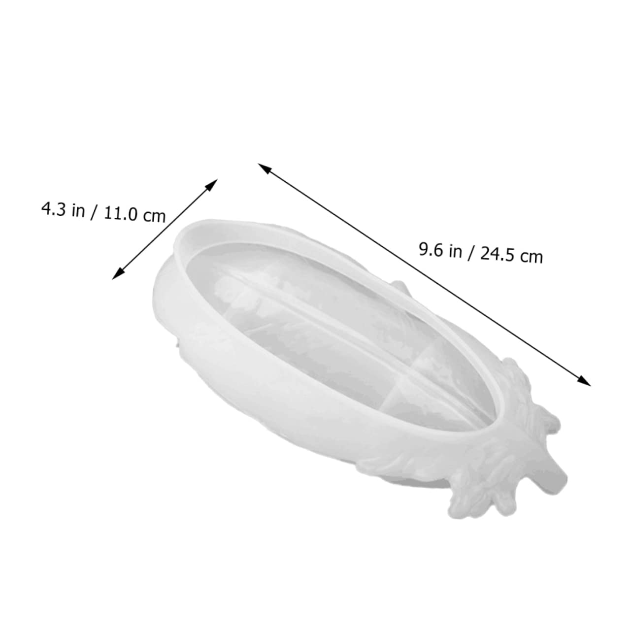 NUOBESTY 2pièces Moule Silicone pour Plateau Décoratif Outil De Fabrication De Plateaux Élégants Résistant Chaleur Et Froid Parfait pour Vos Projets Artisanaux