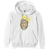 Biggie Smalls Hoodie Crown Logo Official Unisex White Pullover Size XXS