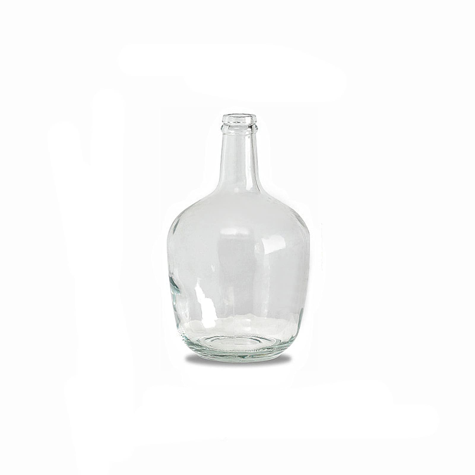 asdchZen Indoor Gardening Thickened Glass Vase, Small Mouth Vase Living Room Dining Table Fresh Flowers Hydroponic Vase,15 * 26CM