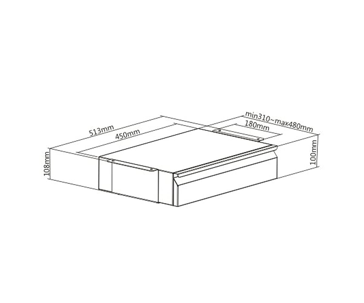 Unterbau Büroschublade Schreibtisch Massiv und Hochwertig Organizer Unterbauschublade Schublade Hängeschublade
