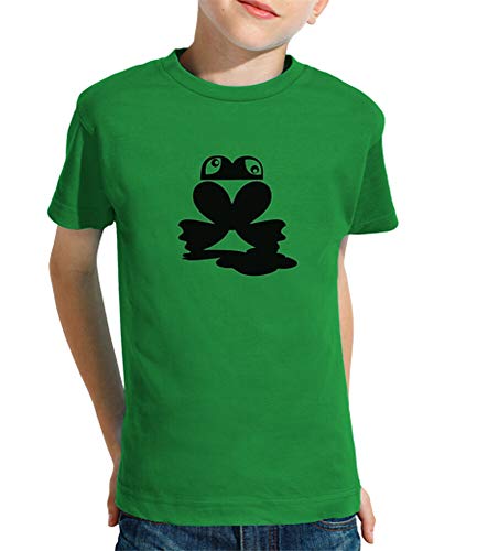 latostadora - Camiseta Rana con para Nino y Nina Verde Pradera XXL