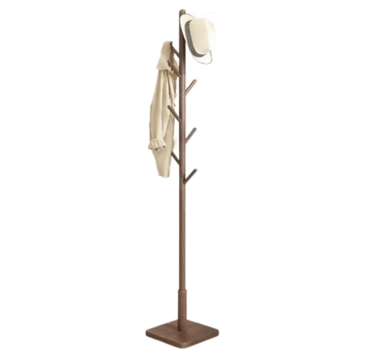 CVdrtyED Racks Free Standing Wood Coat Rack Creative Stand Multipurpose Tree For Household Hallway Organiser