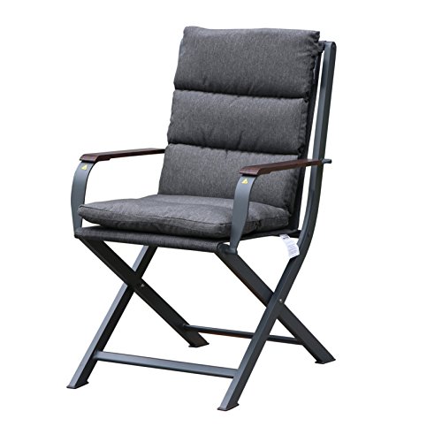 Westfield Outdoors Westfield Outdoor Home & Garden Zircon Chair Silla de Comedor de jardín, Unisex Adulto, Antracita/Gris, L