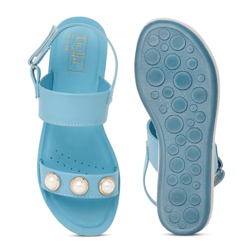Image of BELLA Women Fashion Platform with Back Strap Black Sandal | Durable | Stylish | Comfortable | Slip Resistant | Lightweight and Breathable