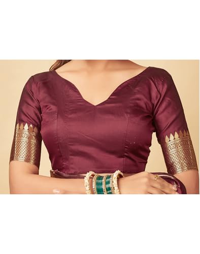 Image of SIRIL Women's Banarasi Soft Silk Saree Pure Silk with Unstitched Blouse Piece