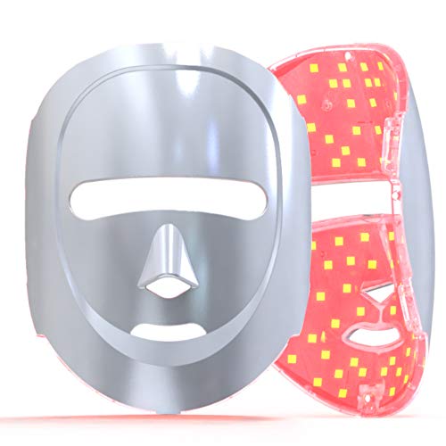 ECO FACE Platinum Near-Infrared LED Therapy Photon Mask - SILVER - Light Therapy Skin Care Mask Treatment LED Mask Therapy - Skin Rejuvenation