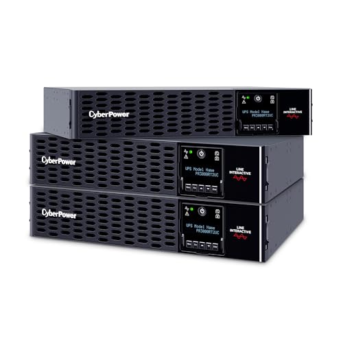Image of CyberPower PR3000RT2UC Smart App Sinewave UPS Battery Backup and Surge Protector, 3000VA /3000W, 9 Outlets, 2U Rack /Tower, AVR, Built-in Cloud Monitoring, UL Certified