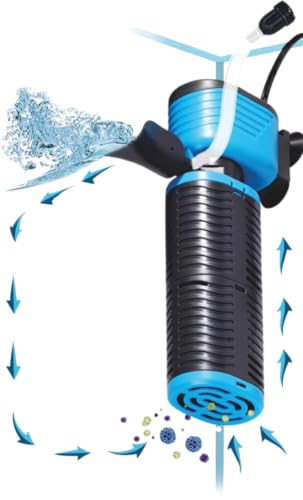 Image of AquaNature 3 in 1 Velocity Versatile Aquarium Internal Submersible Power Filter Multi Functional Water Pump for Aquarium ((Velocity 350(2000L /H - 25W)))