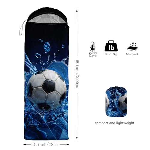 Image of QOOMO Camping Sleeping Bags,3 Season Warm & Cool Weather,Lightweight,Waterproof Sleeping Bags for Adults & Kids,Traveling,and Outdoors,Camping Gear Equipment
