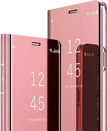 Coque pour iPhone SE 2020 / iPhone 7 / iPhone 8, Miroir Flip Ultra Mince Anti-Rayures Anti-Choc Technologie Etui Housse Clear View Standing Étui Case pour iPhone SE 2020 / iPhone 7 / iPhone 8 Cover