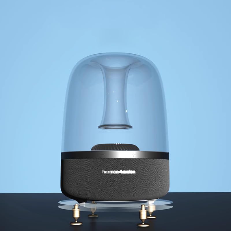 Soporte de metacrilato para Aura Studio 4 y SoundSticks 4 base transparente