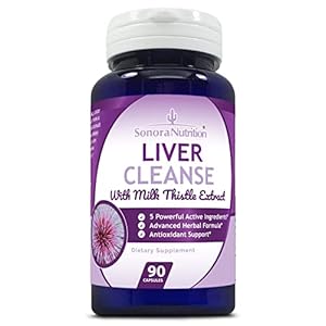 Liver Cleanse, Detox & Support with Milk Thistle, Artichoke, Dandelion & Turmeric, 90 Capsules