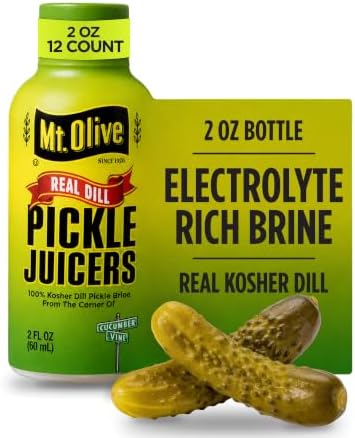 Mt. Olive Pickle Juice Shots, Kosher Dill Brine, 2 fl oz, 12 Pack
