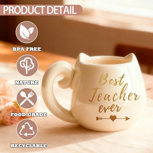 50% Off Best Teacher Ever Gift Set with Mug & Necklace