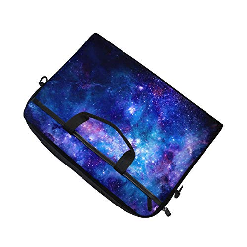Funda bandolera para portátil 14 pulgadas con estampado de nebulosa y bolsillos auxiliares 5