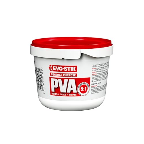 EVO-STIK General Purpose PVA Adhesive Primer Sealer and Dustproofer For Interior Use Colour: White Size: 500ml