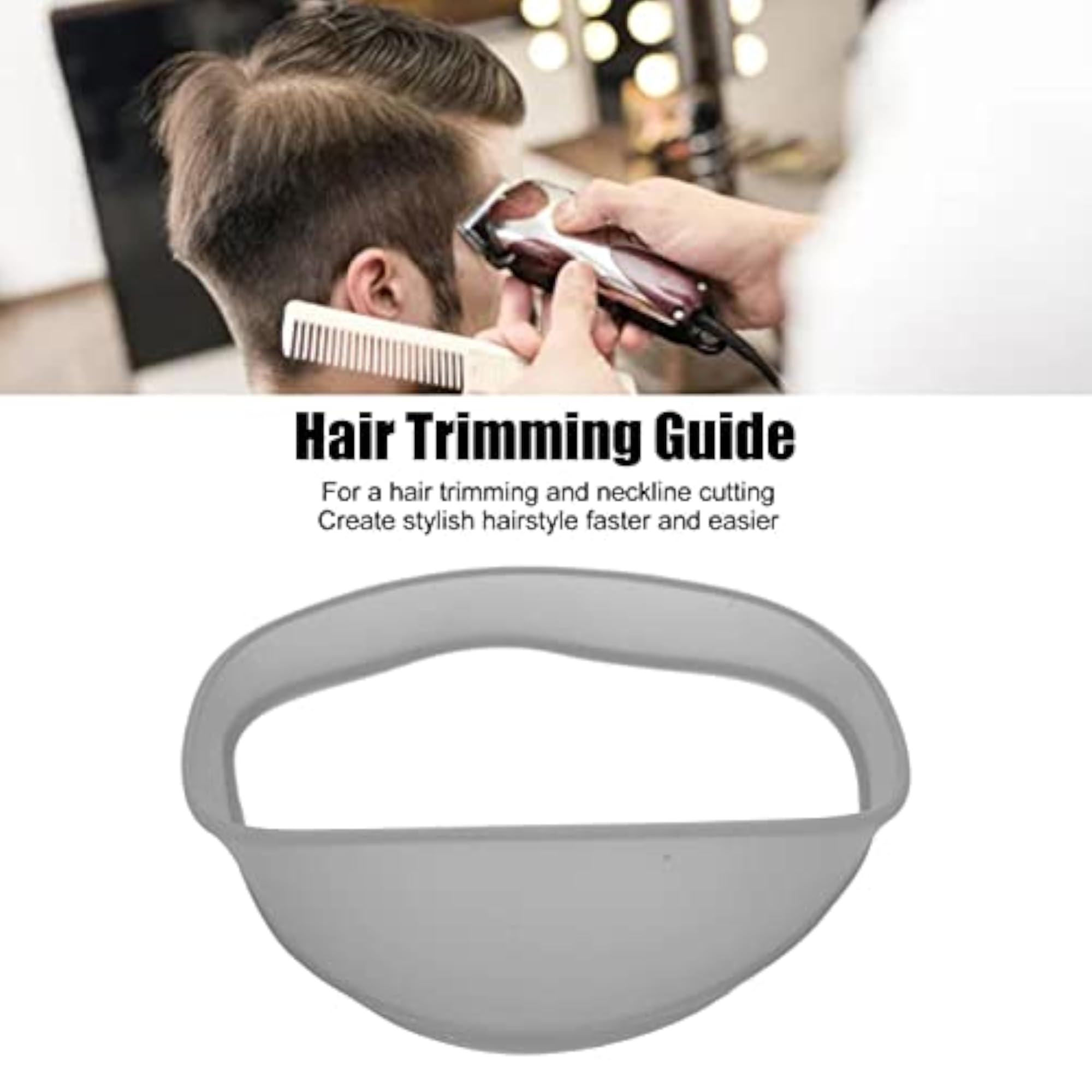 Neckline Cutting Template, Hair Trimming Guide High Elasticity