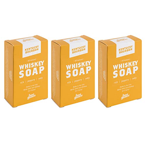 Image of Swag Brewery BOOZY SOAP - Great for Wine, Whiskey, and Beer Drinkers -Made in USA- Kentucky Bourbon (Whiskey) 3-Pack