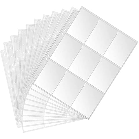 Álbum de 630 bolsillos transparentes para tarjetas coleccionables SQAFGYR Cover