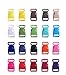 HONGCI 50pcs Seitliche Freigabe-Plastikmini Schnallen 3/8 Zoll für Paracord Armbänder, Hundehalsband, Gurtband, Bushcraft, Rucksack-Zusätze, Zelt (Zufällige Farbe)