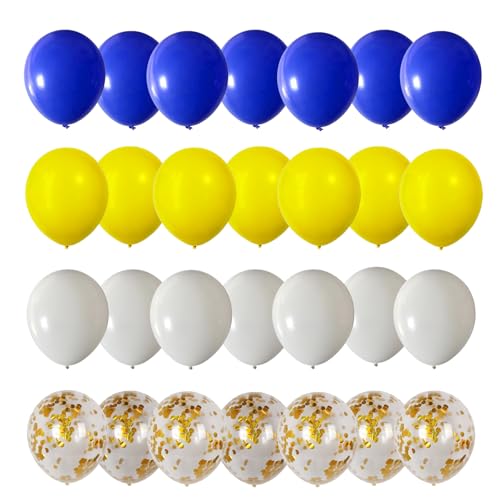 Yellow and Blue Balloons,70pcs Royal Blue and Yellow Balloon Arch Kit 12inch Thickened Party Balloons For Birthday Party Decoration Graduation Decoration Family Party Decoration
