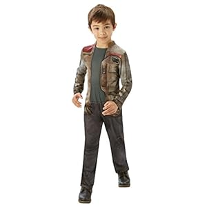 Star Wars – Disfraz de Finn classic para niños, infantil talla 7-8 años (Rubie’s 620257-L)