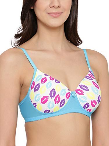Image of Clovia Net Women's Soft Cup Padded Non Wired Non-Wired Bra (Br1866L1832B)